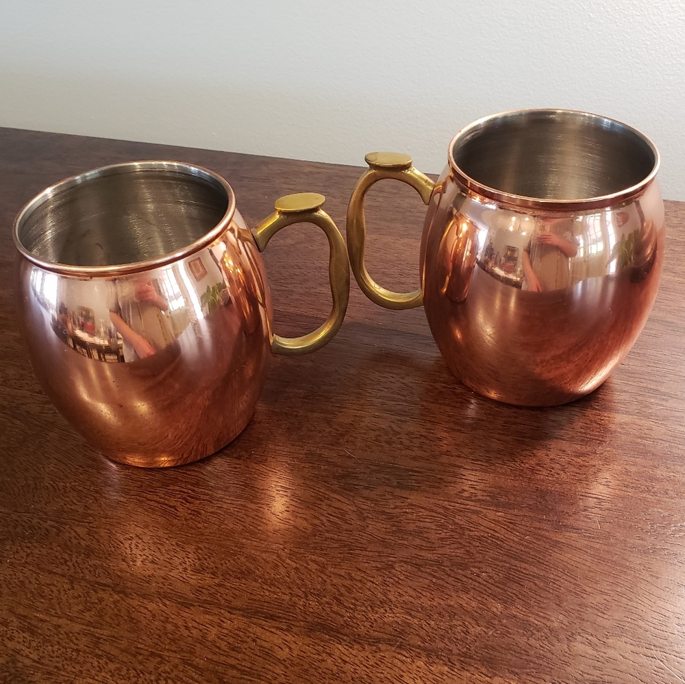 Copper Moscow Mule Mugs Set of 2 - Picture 6 of 11